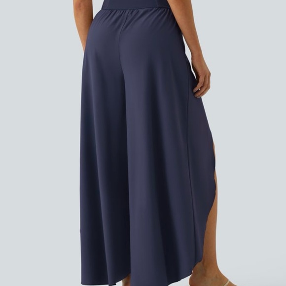 Halara breezeful high Waisted Back Waistband Pocket Palazzo Flowy Wide Leg - Picture 2 of 5